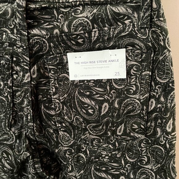 Anthropologie AG The Stevie Velvet High-Rise Skinny Jeans Ankle Slim Pants 24 25 - Picture 8 of 10